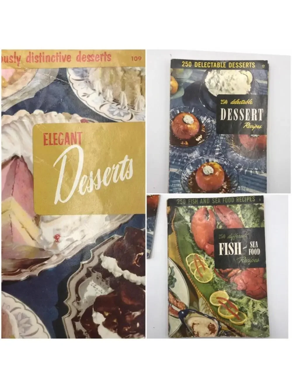 Vintage 1950s Cookbook Set: Culinary Arts Institute Recipes